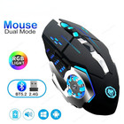 2.4G Wireless Bluetooth Mouse RGB Backlit Rechargeable Silent Gaming Mice Laptop