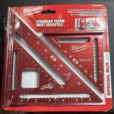 NEW Milwaukee 7 In. Rafter Square and 4-1/2 In. Trim Square Lightweight Set