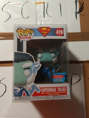 Funko Pop! #419 DC Super Heroes - Superman (BLUE) 2021 Fall NYCC EXCLUSIVE