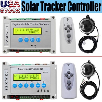 DC 12V 24V Single/Dual Axis PV Solar Panel Tracking LCD Solar Tracker Controller