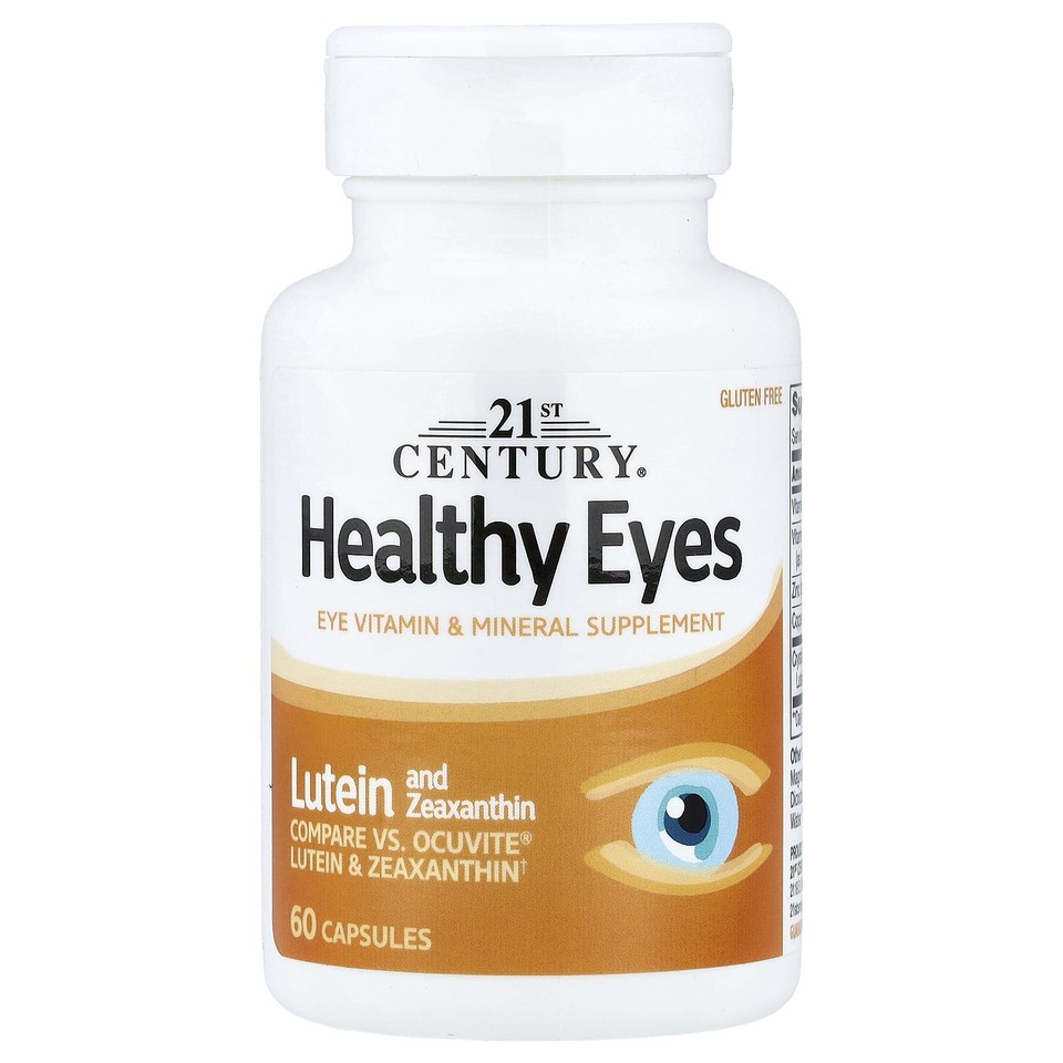 21st Century Healthy Eyes Lutein  Zeaxanthin 60 Capsules Gluten-Free