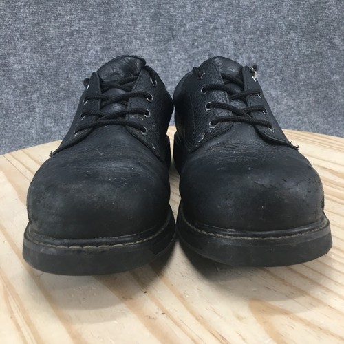 Dr. Scholls Shoes Mens 10 Wide Harrington Oxford Black Leather Lace Up Casual - Picture 7 of 17