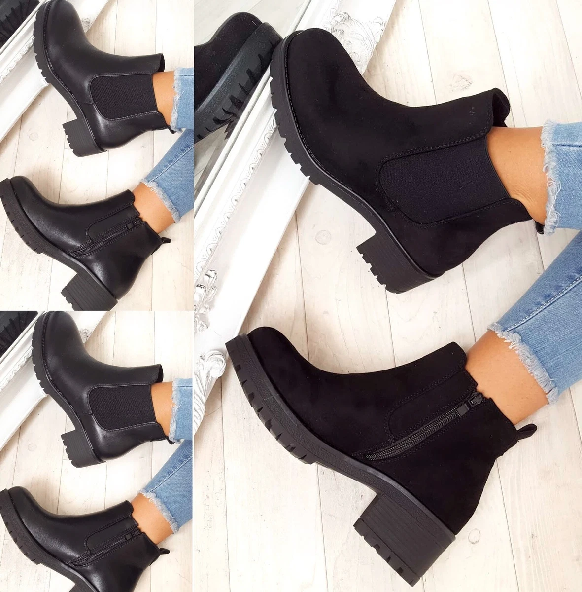 Bottine top gros talon