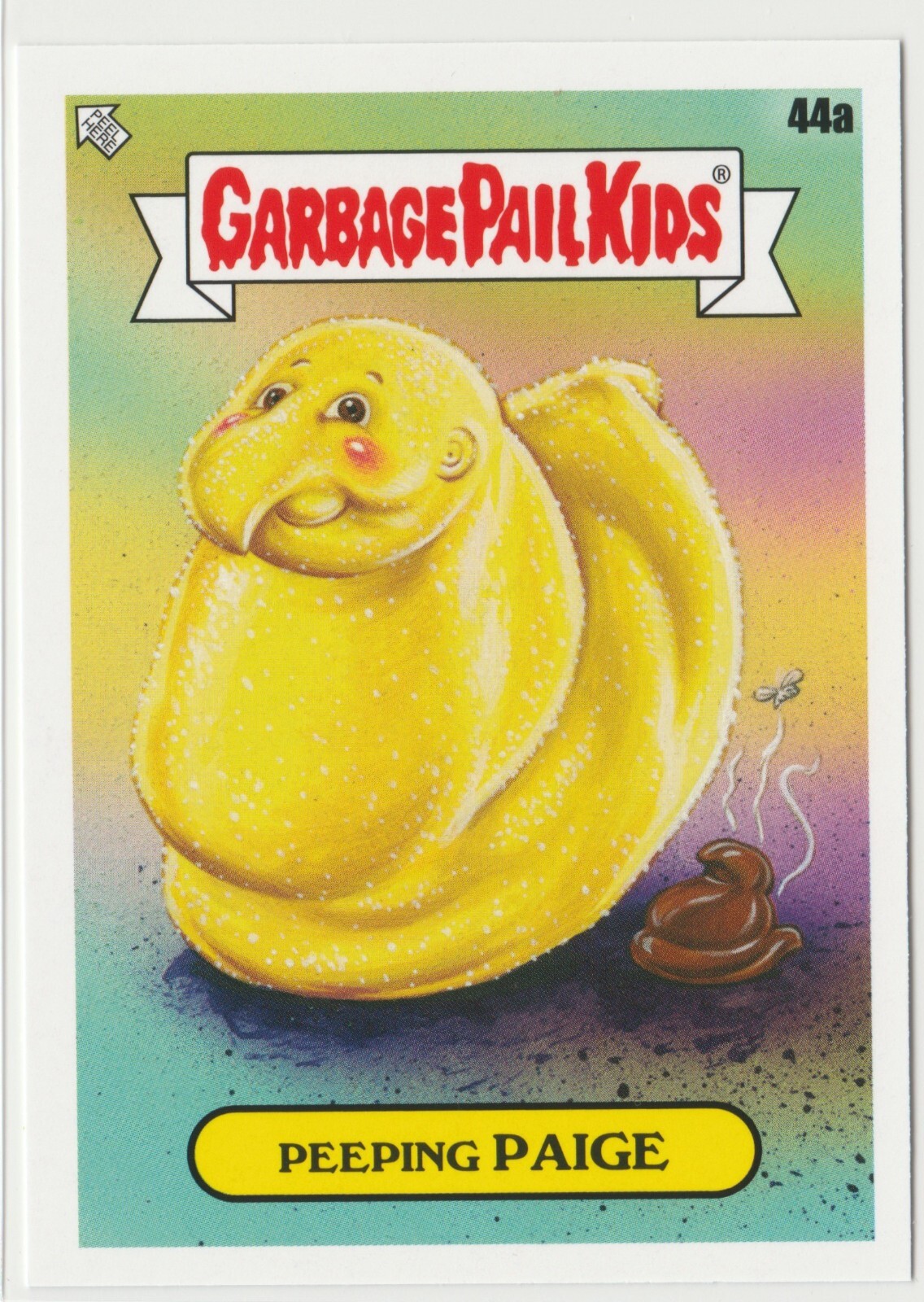 Peeping Paige 44a Garbage Pail Kids GPK 2021 Food Fight Series Trading Card