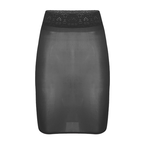 Womens Stretchy Semi Skirts Lace Shiny Glossy See-through Body-con Pencil AU - Picture 63 of 111