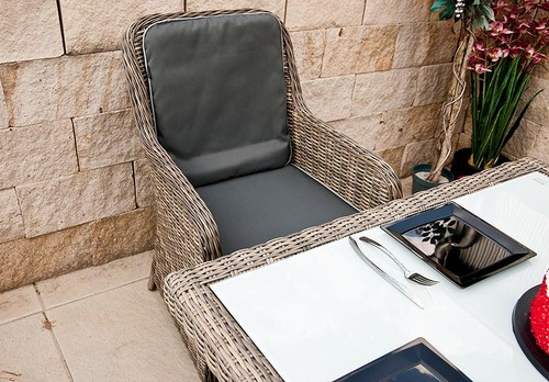 RAGNARÖK  PREMIUM POLY-RATTAN GARTENMÖBEL GARTEN GARNITUR MÖBEL ALU DINING SET - Bild 6 von 8