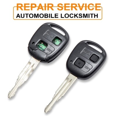 Für Toyota Rav4 Granvia Celica Camry 2/3 Tasten Fernbedienung Schlüsselanhänger Reparatur Service