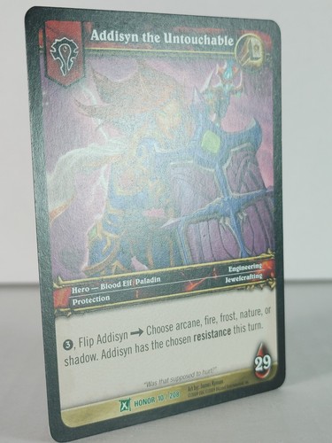Addisyn el intocable - Fields of Honor - 10/208 - WoW TCG - Poco común - Imagen 9 de 31