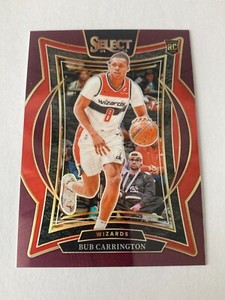 2024-25 select BUB CARRINGTON rookie card concourse prizm maroon 10/175