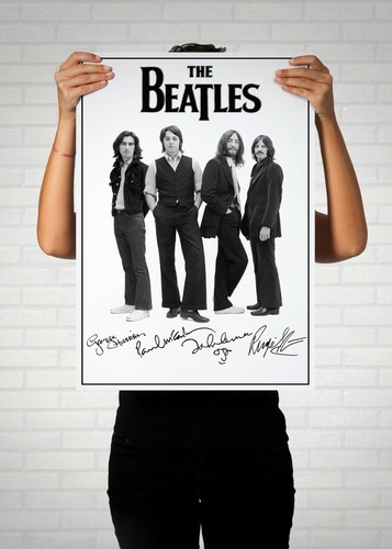 Beatles Memorabilia The Beatles Signed Photo Print Poster - Autographed Memorabilia Reproduction Brand New Beatles Poster - Foto 12
