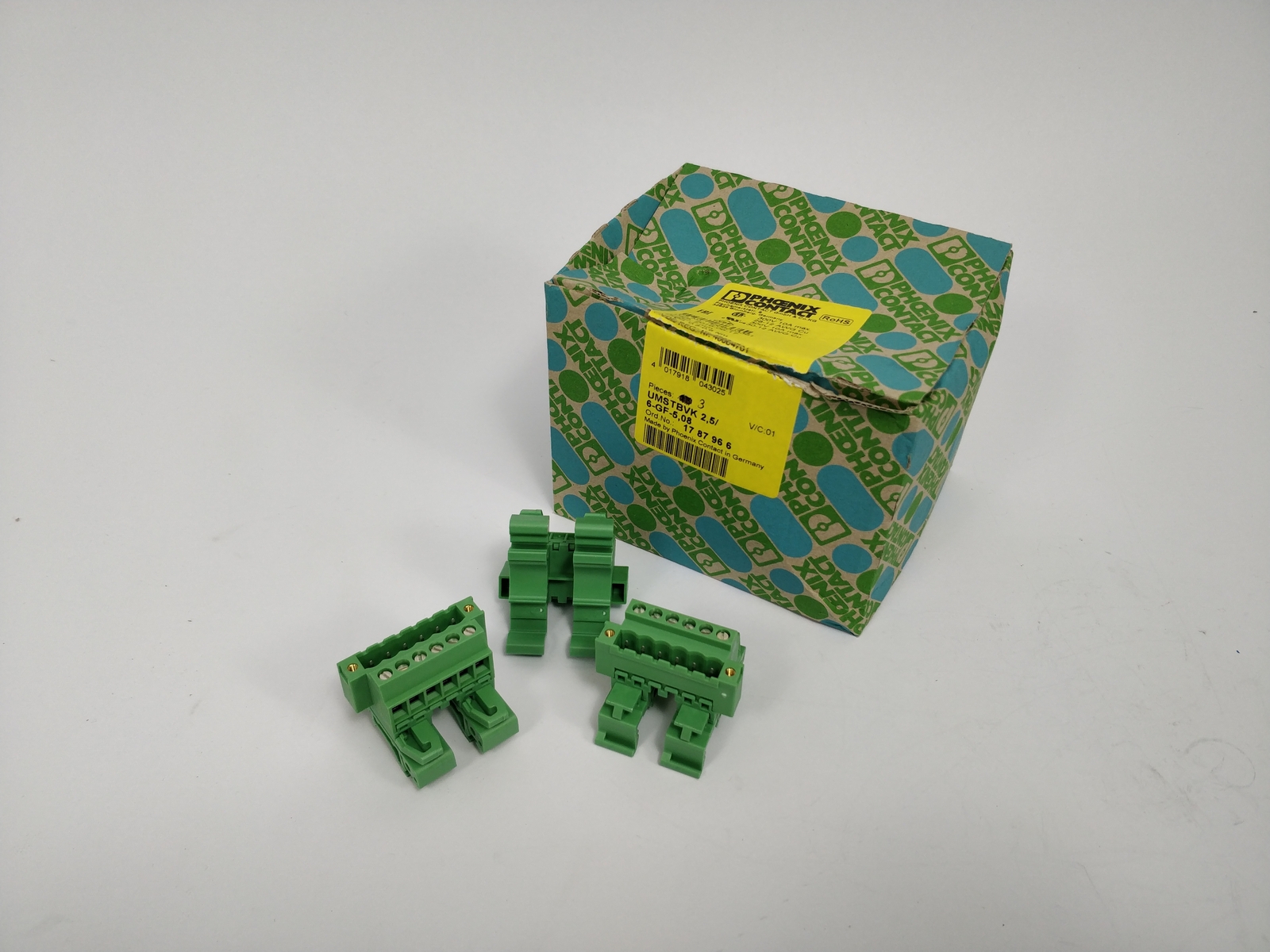 Phoenix 1787966 UMSTBVK 2.5/ 6-GF-5.08 DIN Rail Connector