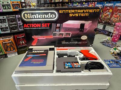 Boxed NES Action Set (Vintage Nintendo, Video Game) COMPLETE & TESTED
