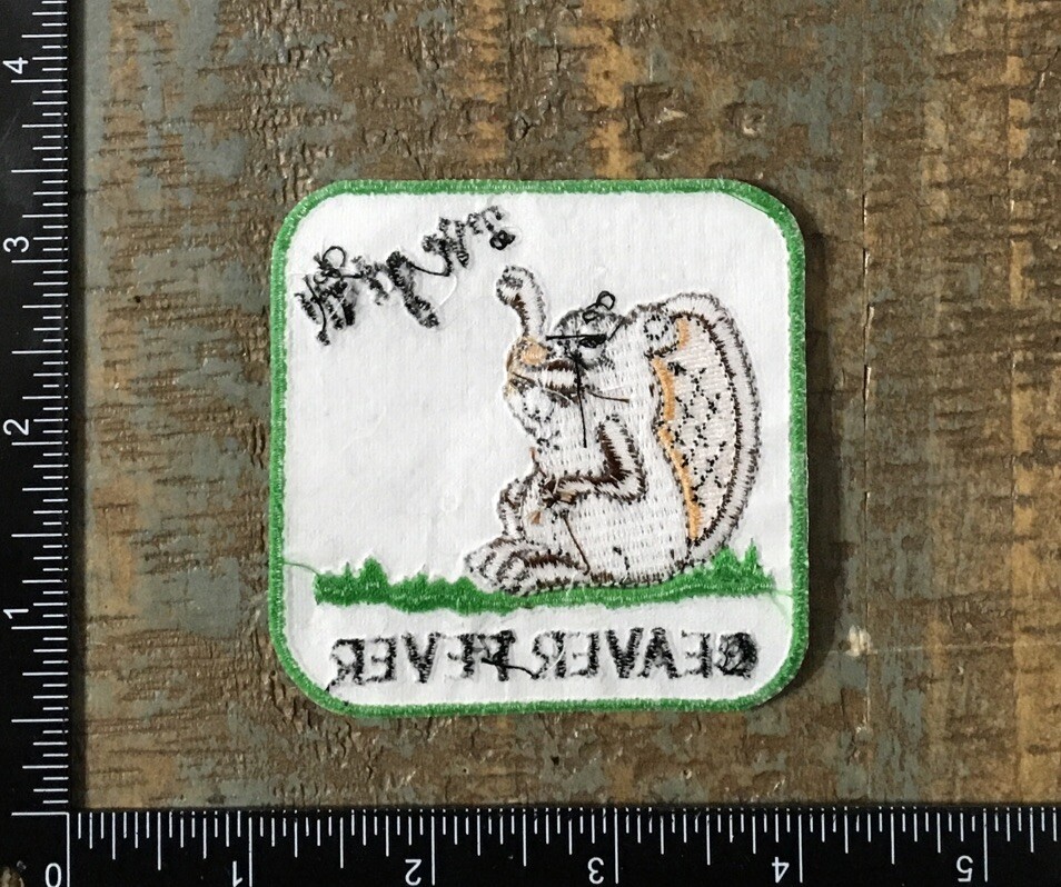 Vintage BEAVER FEVER I’ve Got It! Funny Humor Embroidered Iron-On Patch