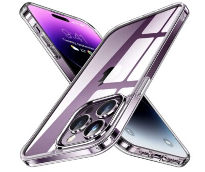 iPhone 14 Pro Case, 15ft Drop Protection Non-Yellowing, Non-Slip - Clear