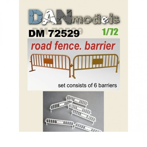 Accessori per diorama. Recinzione stradale. Barriera 6 pezzi Dan Models 72529 scala 1:72 - Foto 6 di 8