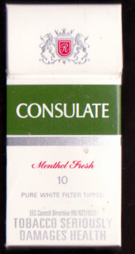 Empty Packet 10 Consulate Menthol Fresh N