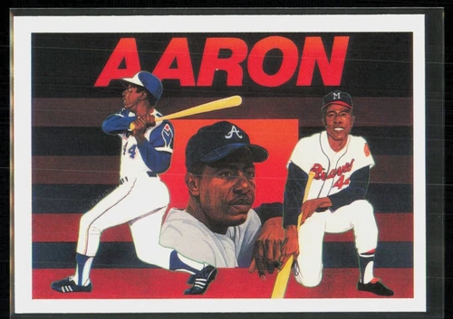 1991 Upper Deck Baseball Heroes Checklist Hank Aaron #27
