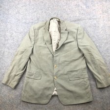 Lauren Ralph Lauren Blazer 44R Gray Silk Wool Sport Coat Jacket 
