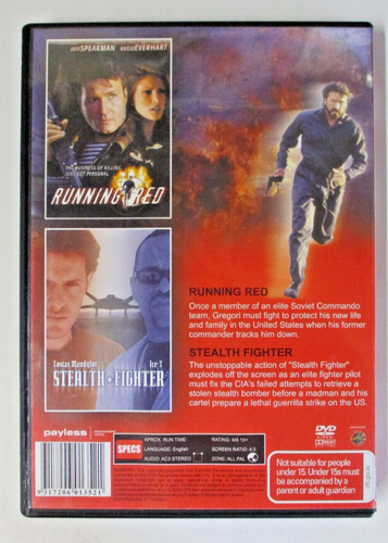 Running Red + Stealth Fighter - Jeff Speakman Costas Mandylor Ice T - DVD Double - Picture 3 of 3