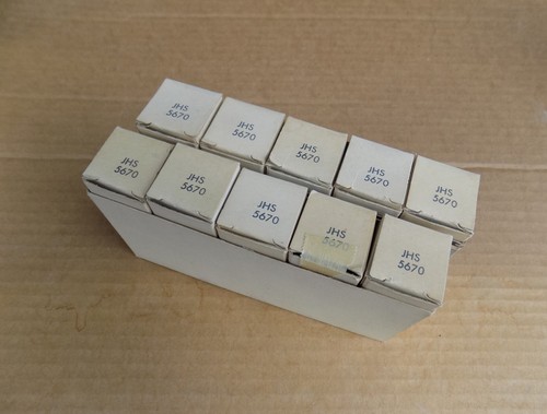10- 1966 NOS NIB Sylvania JHS 5670 396a 2c51 Vacuum Tubes