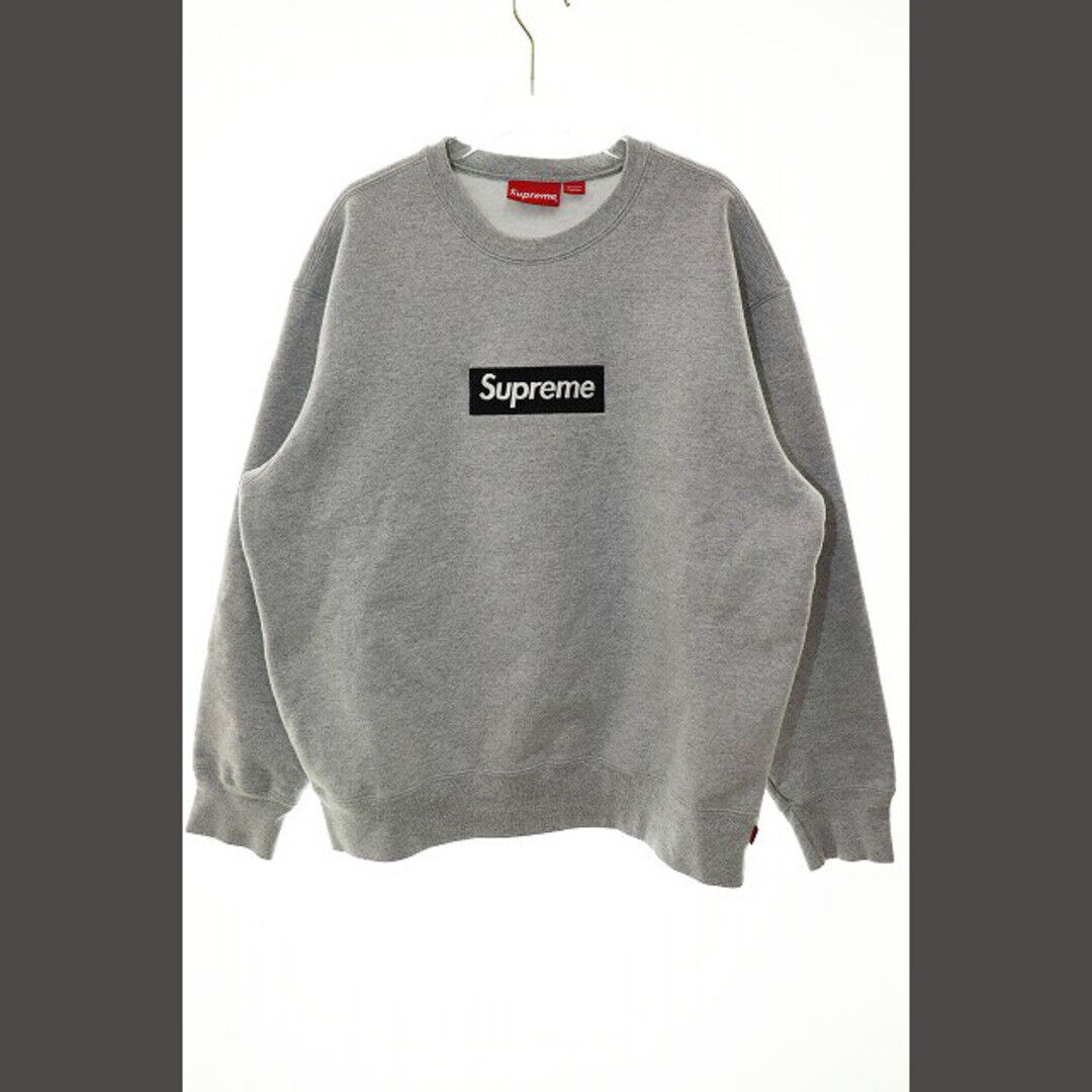 SUPREME 22AW BOX LOGO CREWNECK HEATHER GREY M CREW NECK SUPREME 22AW BOX LOGO CREWNECK HEATHER GREY M CREW NECK
