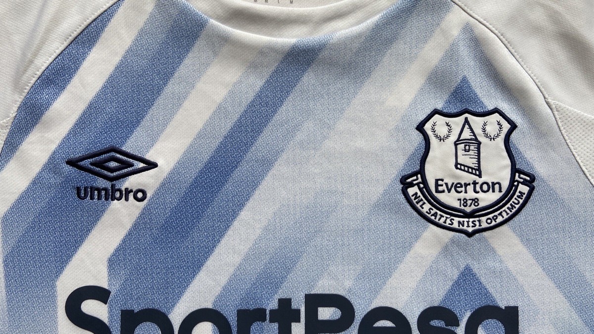 Maillot Everton Third 2018/2019 #4 Keane - Umbro - Taille L - Blanc - Occasion