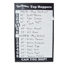 Leader Board, 36"x24" Magnetic Dry Erase Board, The Top Hopper