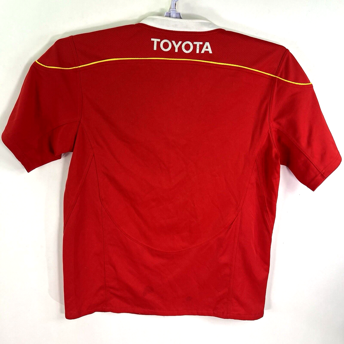 Toyota Munster Rugby Jersey Mens Size M Red adidas Tag Clima