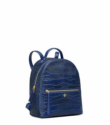 tory burch croc embossed backpack