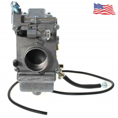 Polished Mikuni HSR42 Carburetor For Harley Davidson Evo & Twin Cam Engines - 42mm Performance Carb