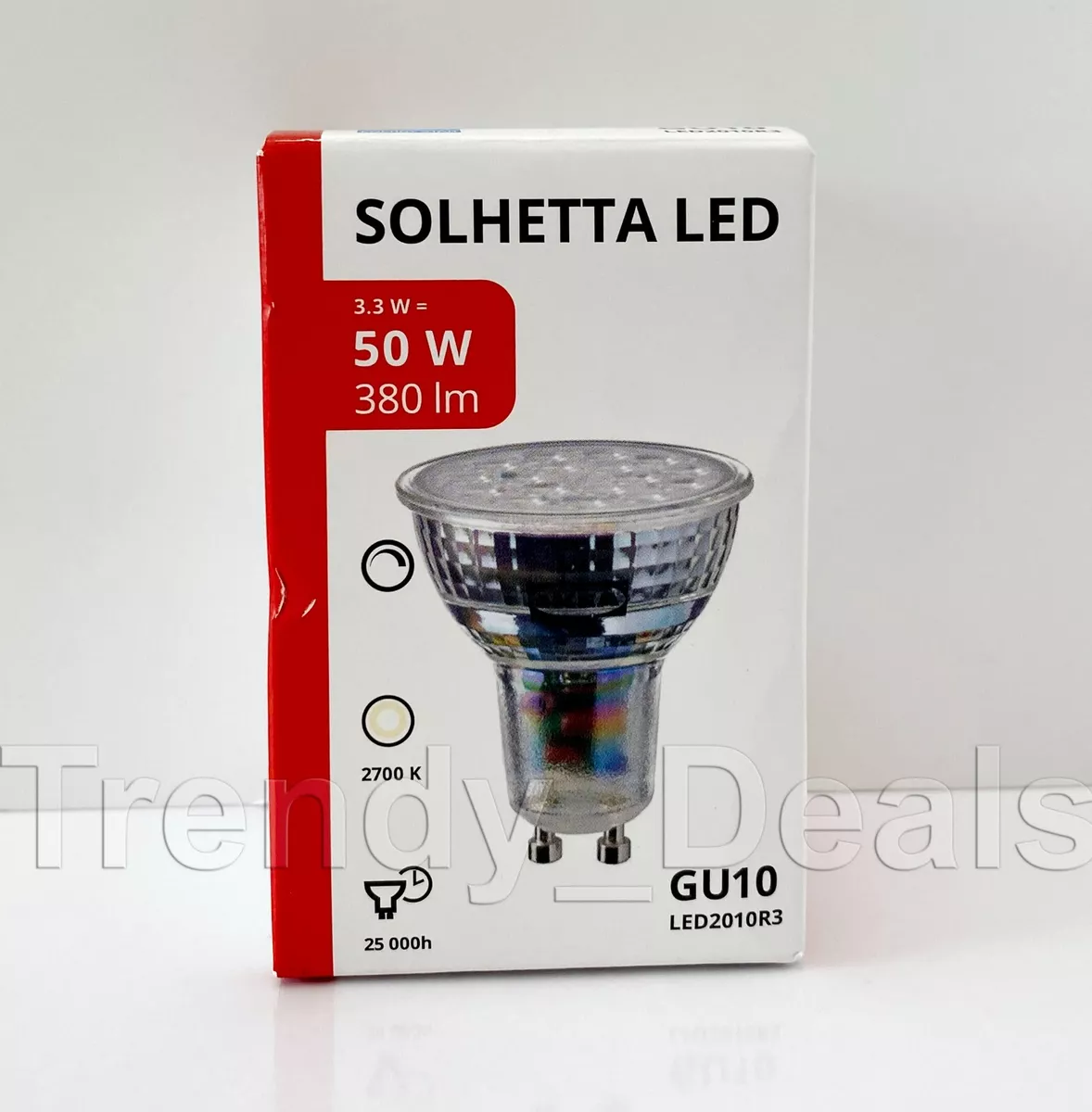 SOLHETTA LED bulb GU10 380 lumen, dimmable - IKEA