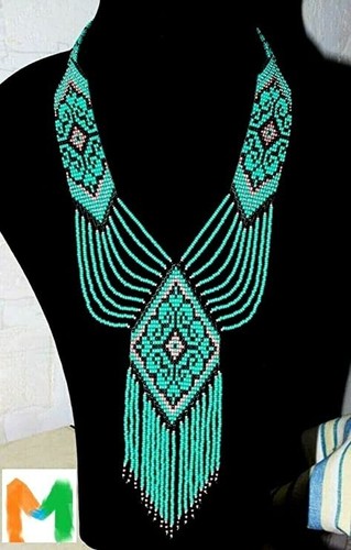 Handmade Necklace Seed Bead Boho American Style Nativ Beaded Multi Strand Gifts