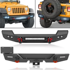 Front Or Rear Bumper With D-rings For 2018-2025 Jeep Wrangler JL JLU Unlimited