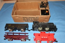 Marx Freight Train Set with 588 New York Central Switcher Locomotive. Runs well