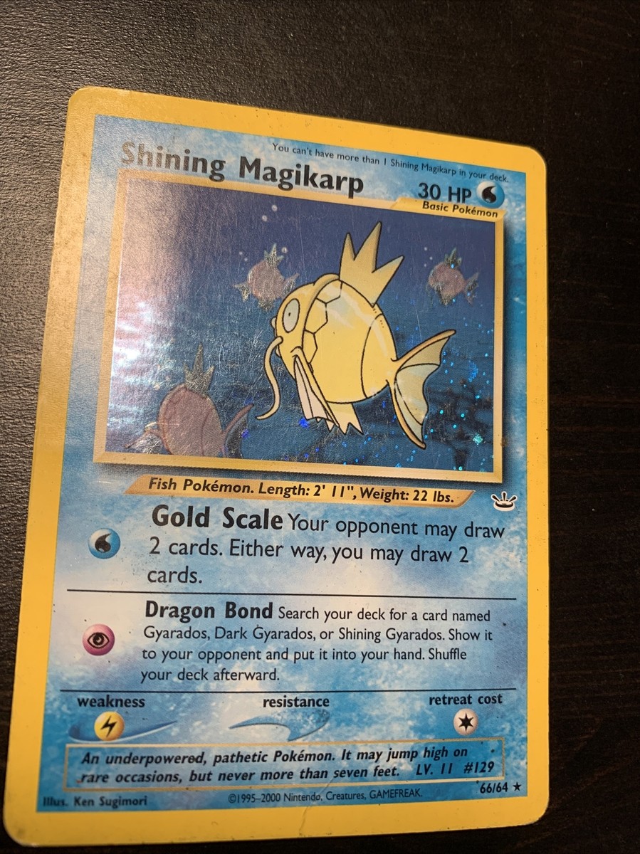 Shining Magikarp 66/64 Neo Revelation Secret Rare Holo Shining Magikarp 66/64 Neo Revelation Secret Rare Holo