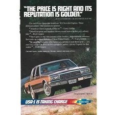 GM Chevrolet Caprice 1982 Car Auto Vintage Print Ad 8 inch Tall