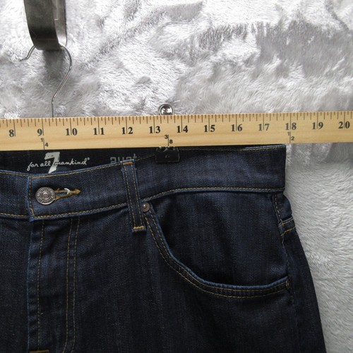7 For All Mankind Austyn Jeans Men’s 34X34 Blue Denim Straight Stretch Cowboy - Picture 6 of 21