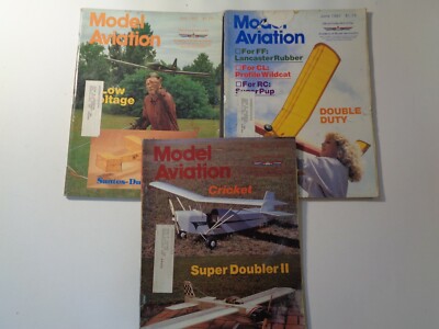 Lot of 3 Model Aviation Magazines, airplanes, 1987, May, Jun, Jul
