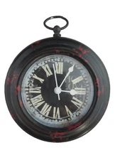 Retro Fridge Shontek Magnet Pocket Watch Look Style ~ 5" diameter