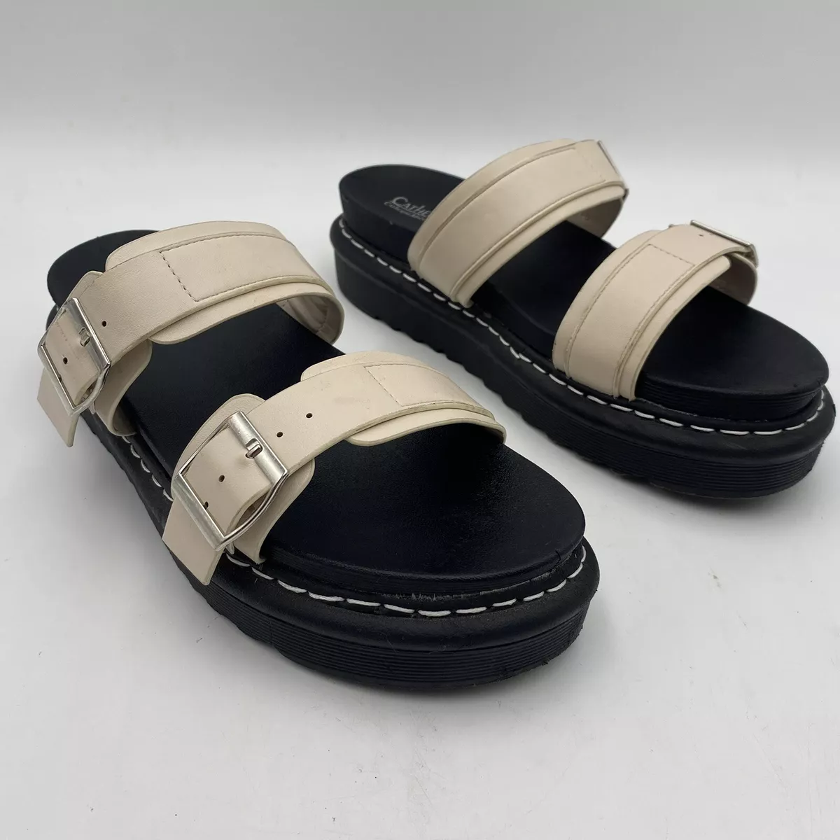 Catherine Malandrino Platform Double Buckle Strap Sandals eBay
