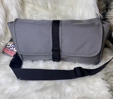 DSG Utility Sling Bag Mens Gray Adjustable Crossbody Strap Cinch Closer Bag A-55