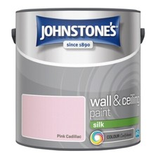 Johnstone's Wall & Ceiling Paint Silk Emulsion Smooth Finish Tin 2.5L All Colors