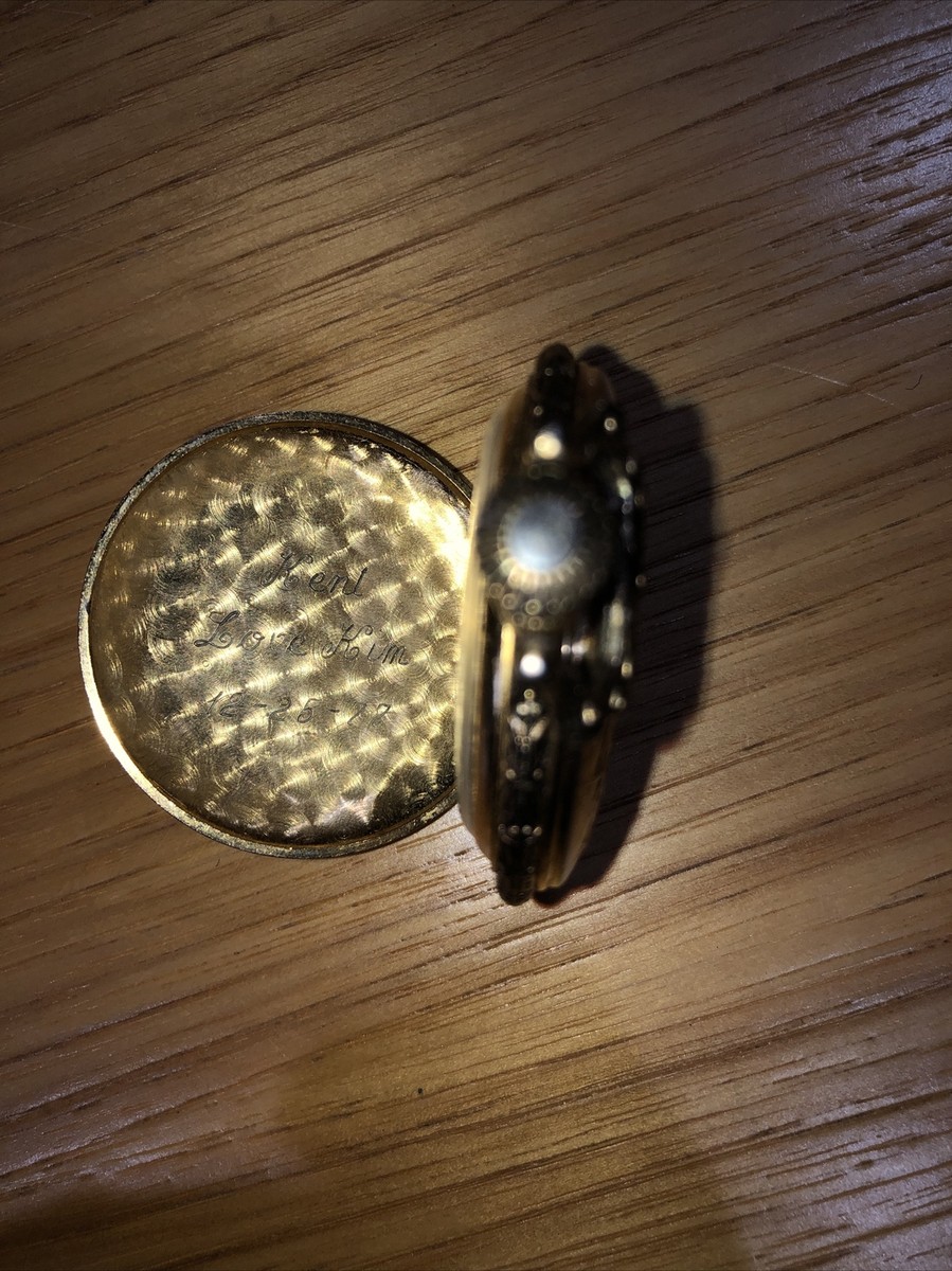Vintage Swiss Made JC Penny Mechanical Wind Up Pocket Watch Roman