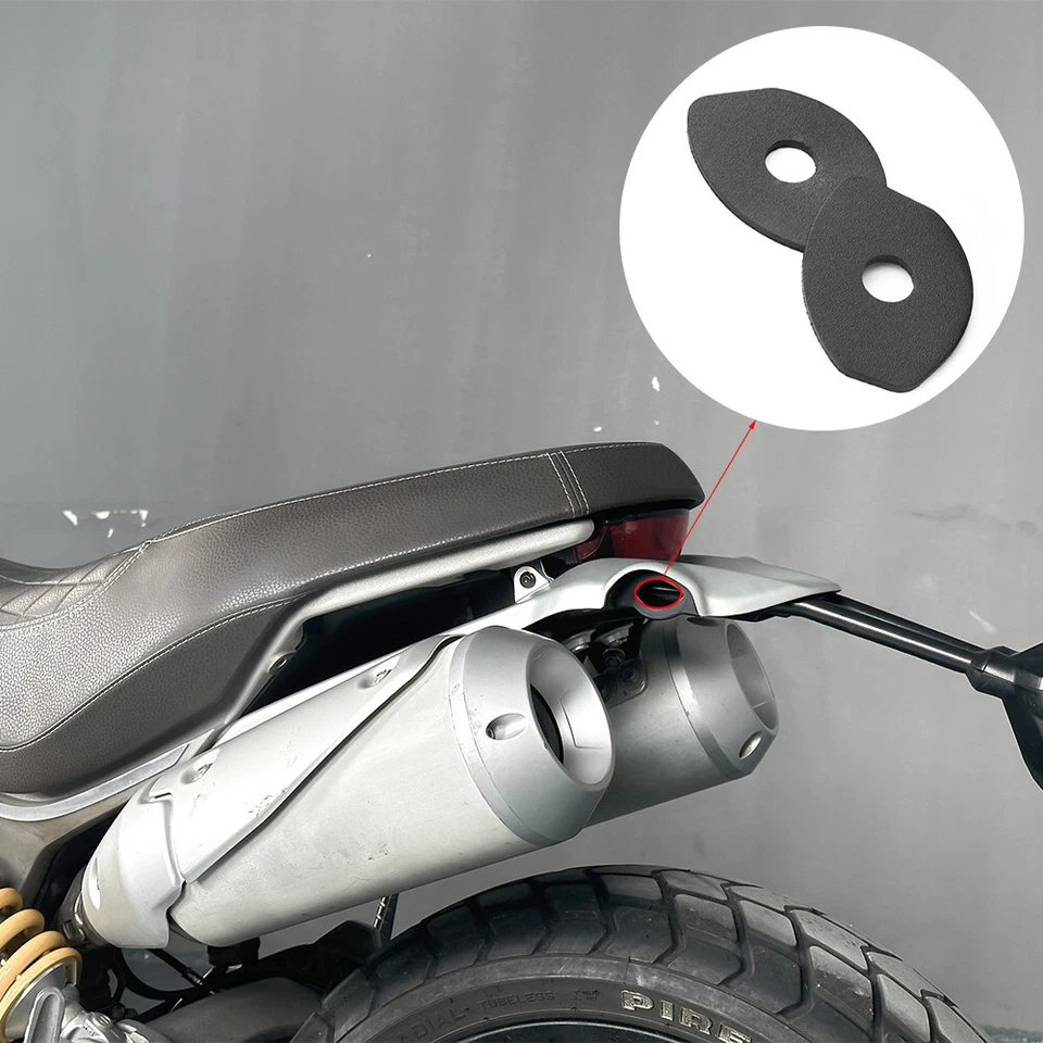 Placas adaptadoras espaciadoras de luz de giro traseras para Ducati Supersport Streetfighter Foto 2 de 4