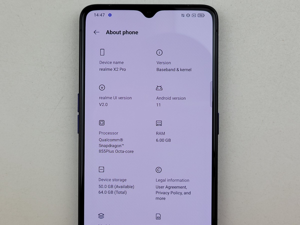ralme x2 Pro (ホワイト) RMX1931 送料込‼️ Realme X2 Pro RMX1931 technical specifications :: GSMchoice.com