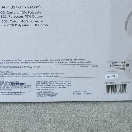 2X Panels 50"X84" Light Filtering Gray Simply Essential Grommet Curtains - Picture 6 of 7