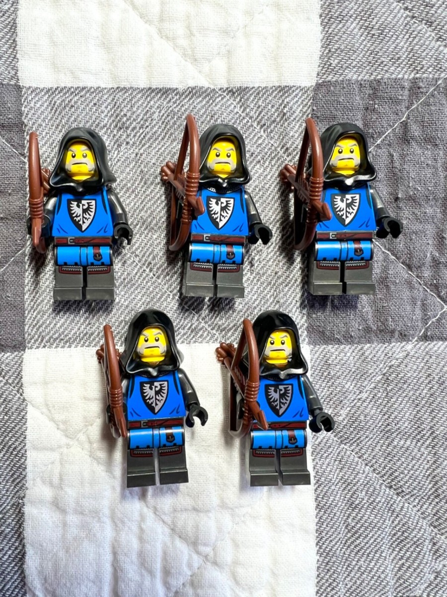 Lego Medieval Castle Black Falcon Bowman Lot of 5 Minifigures