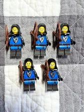 Lego Medieval Castle Black Falcon Bowman Lot of 5 Minifigures 21325 31120 10305