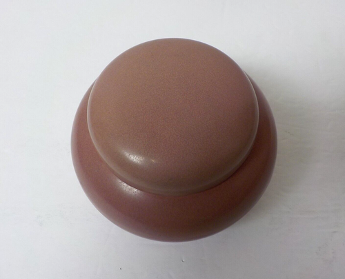 ROOKWOOD Art Pottery 3.25" Dusty-Pink Matte Covered Bowl #633C, c. 1920 - Picture 2 of 7