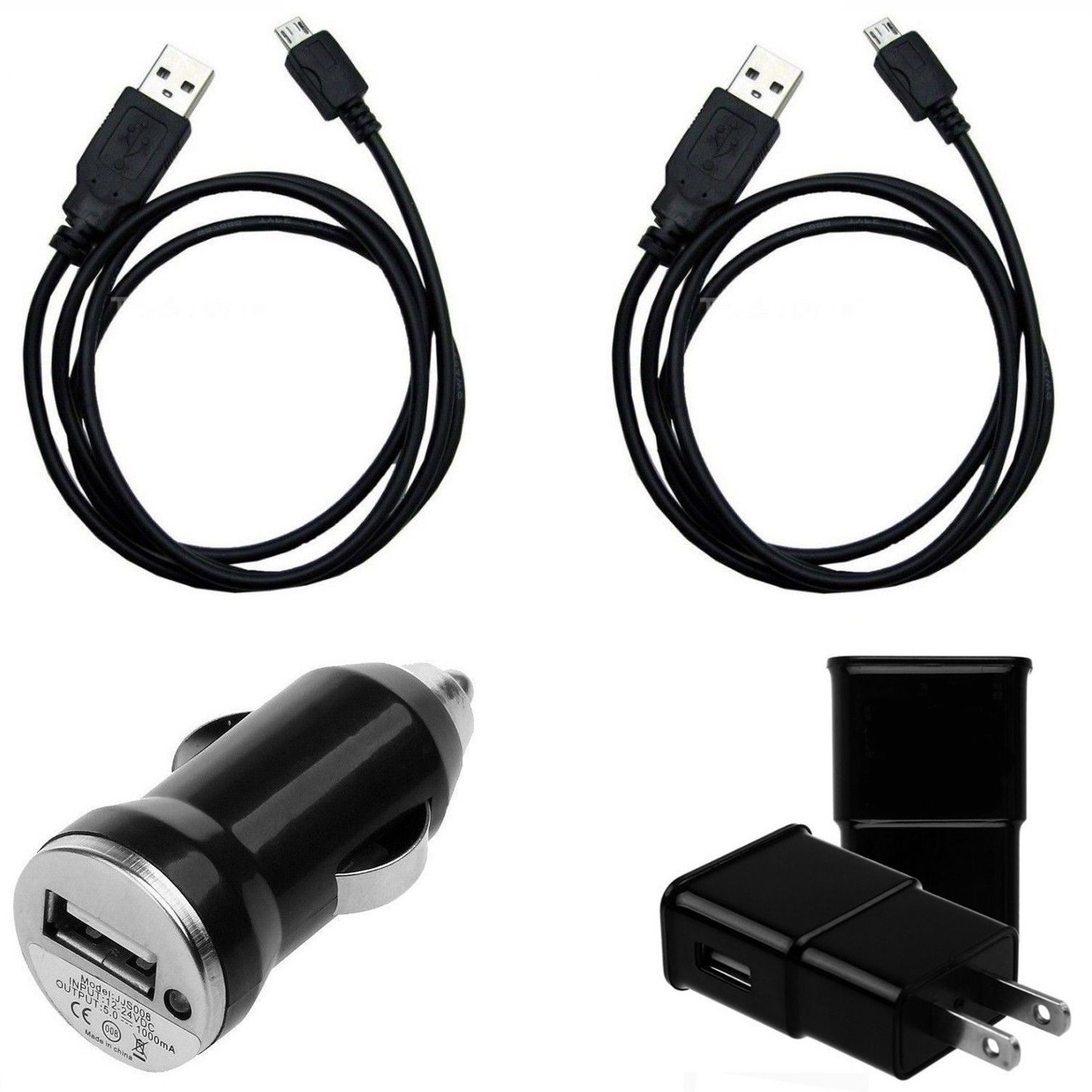Wall Home+Car Charger AC Adapter for Amazon Kindle Fire 1 2 HD 7.0 8.9